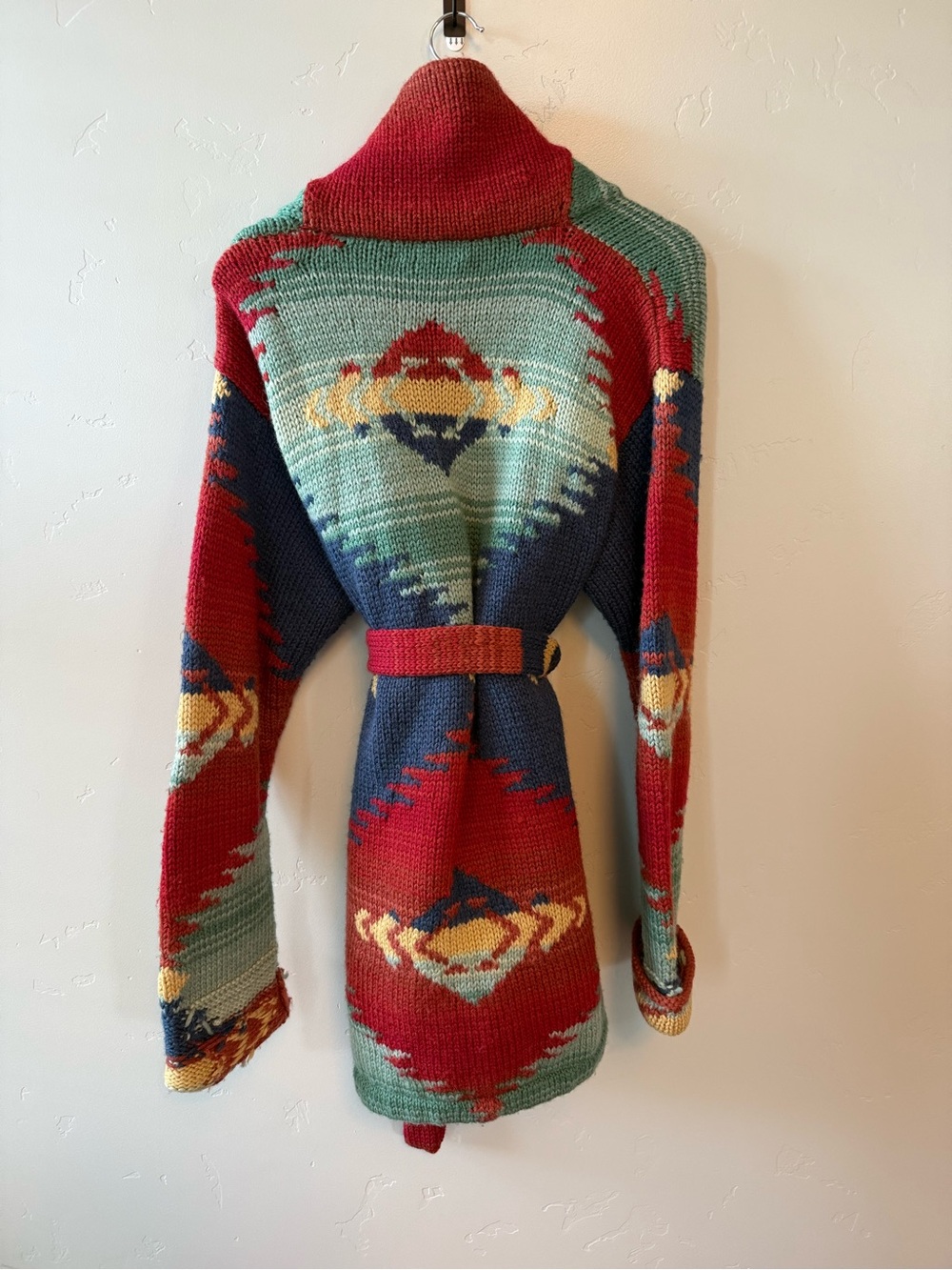Vintage Ralph Lauren Hand Knit Cardigan size Medium - Picture 2 of 3